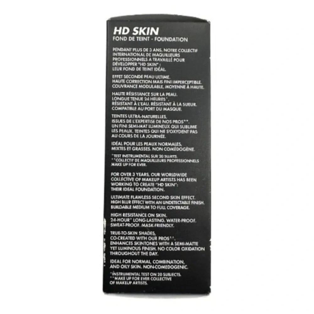 HD‎ Skin Undetectable Foundation – Shade 4R76 Cool Ebony | New in Box